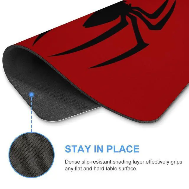 Alt view image 4 of 7 - Gaming Mouse Pad,Red Spider Mouse Pad 7.1x8.7 Inch Computer Mouse Mat Keyboard Full Desk Mousepad for Gaming, Office, Home