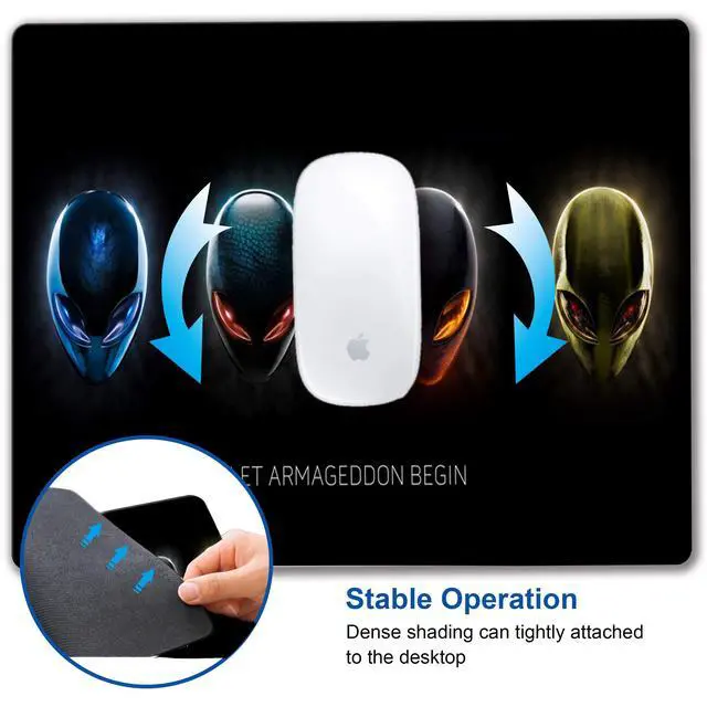 Alt view image 5 of 7 - Alien Mouse pad, Personalized Design sci-fi Style Computer Rubber Mouse pad