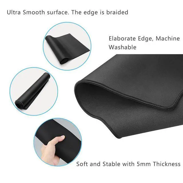 Alt view image 6 of 7 - Large Mouse Pad Gaming & Professional Computer Extra Large Mouse Pad/Mat 27.5IN (70 * 30 chunse Black)