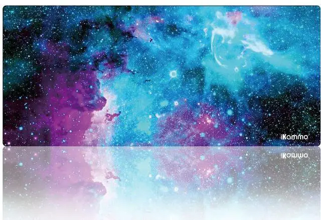 Main image of Large Galaxy Desk Mat Mouse Pad Big DeskPad Desk Cover Extended Cute Computer Mouse Pad XXL Big Office Desk Mouse Mat/Pad with Waterproof Surface-Optimized Gaming Surface (XXL-038, Blue Galaxy)