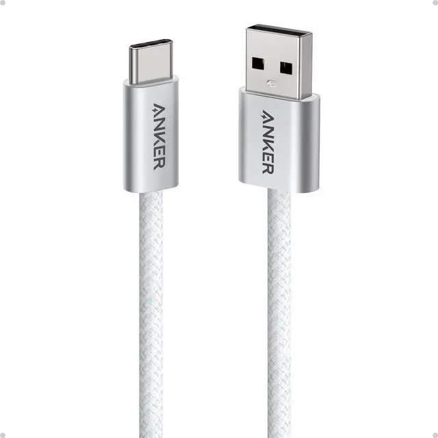 Main image of Zolo USB to USB C Cable, Seamless CarPlay Connection, Durable and Braided Type C Cable, Premium Look with Slim Connector, for iPhone 17/16 Series, iPad Pro, and More (White, 3.3FT)