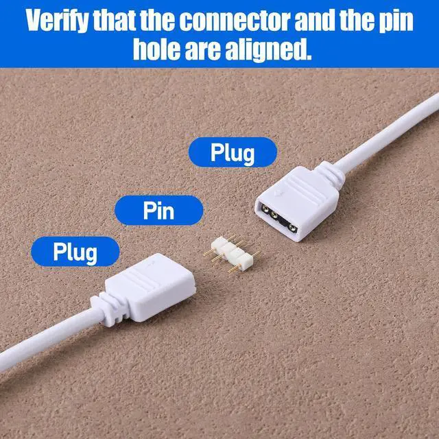Alt view image 4 of 4 - 3Pcs 3 Pin RGB Adapter Cable ARGB Extension Cable 5V 3-Pin ARGB Splitter Cables 1-to-1 RGB PC Cables Female to Female Addressable for Extending Computer PC Fans LED Lights 11.8 Inches 30cm