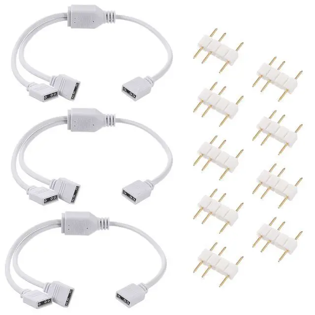 Main image of 3Pcs 3 Pin RGB Adapter Cable ARGB Extension Cable 5V 3-Pin ARGB Splitter Cables 1-to-1 RGB PC Cables Female to Female Addressable for Extending Computer PC Fans LED Lights 11.8 Inches 30cm