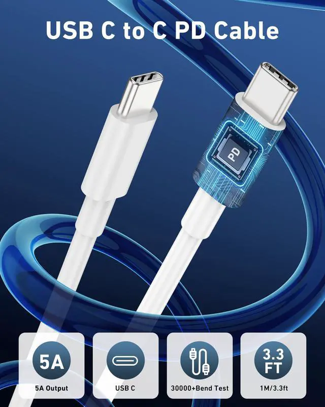 Alt view image 3 of 6 - 67W 3-Port Super Fast Type C Car Charger USB C for iPhone 17/Air/16/16e/15 Pro Max, Samsung Galaxy S25 S24 S23, Pixel, Android, Car Adapter Accessories for Men Women + 3FT USB-C Cable Silver