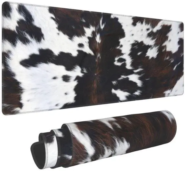 Main image of Cow Gaming Mouse Pad Extended Large Mouse Mat 31.5 X 11.8 Inch Nonslip Rubber Base Long Desk Pad Stitched Edges Mousepad Mice Pad for Office Home Game