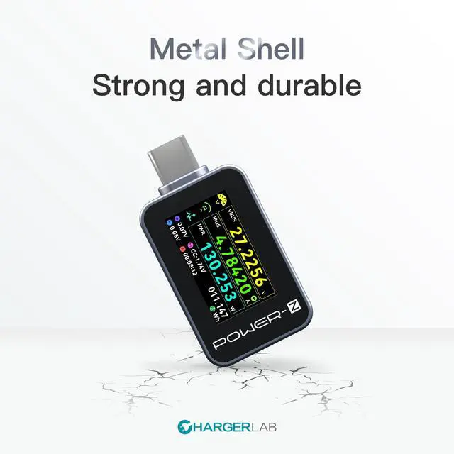 Alt view image 5 of 6 - Power-Z C240 Portable USB-C Tester, Digital Power Meter, Supports up to 240W and PD3.1 QC5.0, for USB-C Phones, Laptops, Chargers and More