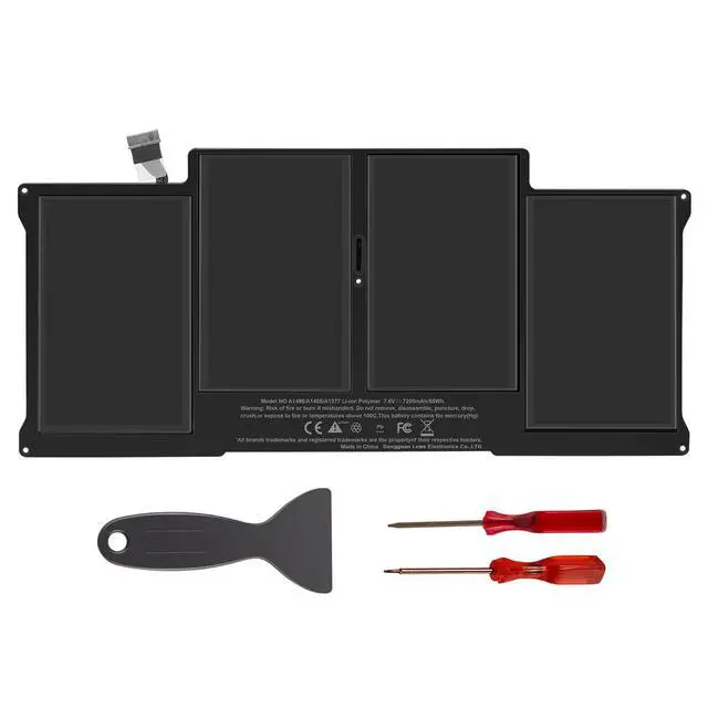 Alt view image 2 of 7 - A1466 A1405 Laptop Replacement Battery for MacBook Air 13 inch A1466 (Mid 2012, Mid 2013, Early 2014, Early 2015,2017) A1369(Late 2010, Mid 2011 Version) 7.6V 55Wh