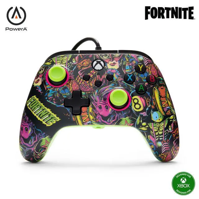 Main image of Advantage Wired Controller for Xbox Series X|S - Fortnite Glow, gamepad, wired video game controller, gaming controller, USB-C, Works with Xbox One, Officially Licensed