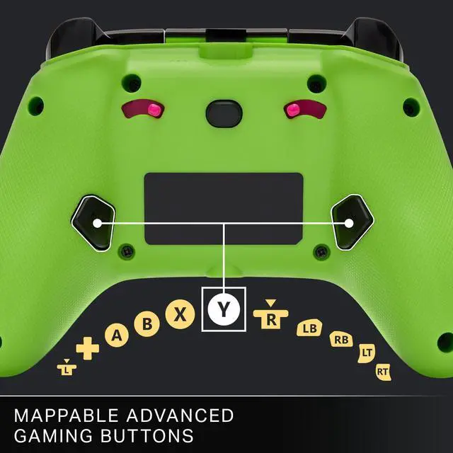 Alt view image 3 of 6 - Advantage Wired Controller for Xbox Series X|S - Fortnite Glow, gamepad, wired video game controller, gaming controller, USB-C, Works with Xbox One, Officially Licensed