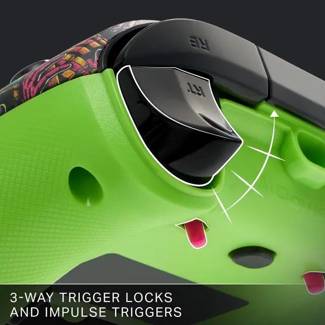 Alt view image 4 of 6 - Advantage Wired Controller for Xbox Series X|S - Fortnite Glow, gamepad, wired video game controller, gaming controller, USB-C, Works with Xbox One, Officially Licensed