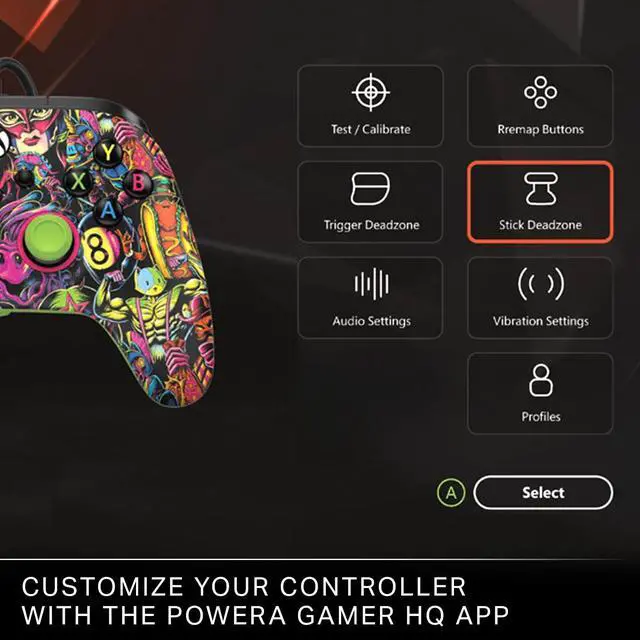 Alt view image 6 of 6 - Advantage Wired Controller for Xbox Series X|S - Fortnite Glow, gamepad, wired video game controller, gaming controller, USB-C, Works with Xbox One, Officially Licensed