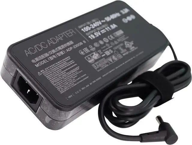 Alt view image 2 of 6 - 230W 19.5V 11.8A AC Charger for Asus:ROG Zephyrus S GX701GX GX701GW GX701GV ROG Strix Scar II GL704GM-DH74 GL703GM-DS74 ADP-230GB B A17-180P1A Gaming Laptop with US Cable