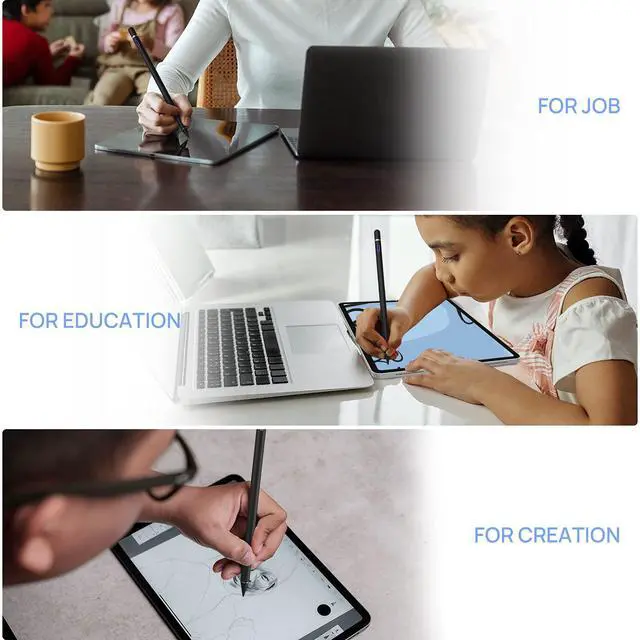 Alt view image 6 of 7 - Stylus Pen for Touch Screens, Active Pencil Smart Digital Pens Fine Point Stylist Compatible with iPhone iPad Pro Air Mini and Other Tablets