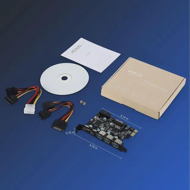 Alt view image 7 of 7 - PCI-E x 1 to USB Expansion Card, 3.0 5Gpbs(3 A - 2 C Internal 19-Pin Header) PCI Express PCIE Motherboard 3.15 4.72 0.7 inch