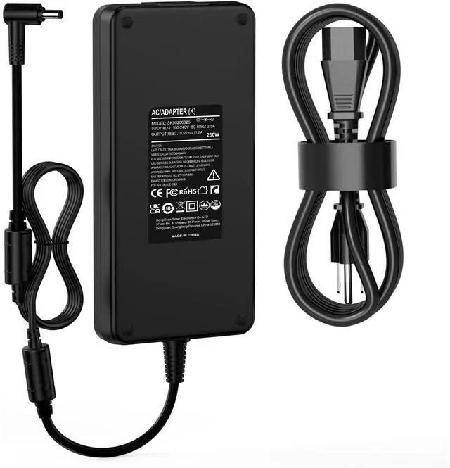 Main image of 230W 19.5V 11.8A AC Laptop Charger Compatible with MSI GS66 GS65 GS76 GS75 WS65 WS66 WS75 WS76 Laptop Power Adapter Supply A12-230P1A A17-230P1A