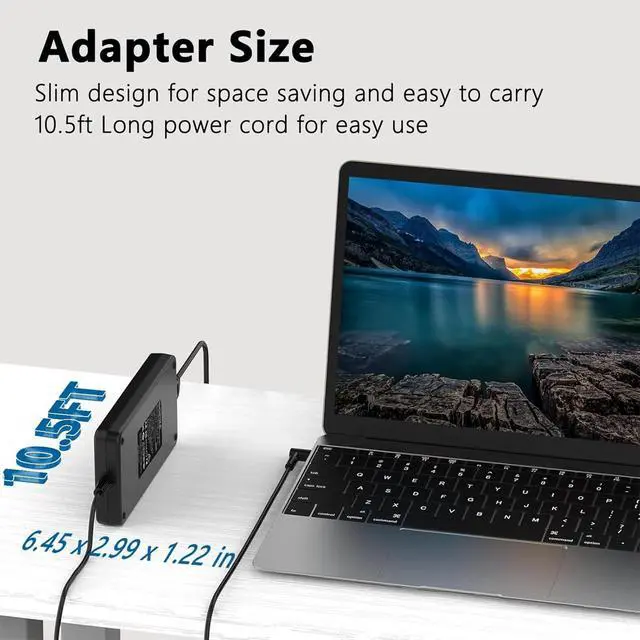 Alt view image 5 of 6 - 230W 19.5V 11.8A AC Laptop Charger Compatible with MSI GS66 GS65 GS76 GS75 WS65 WS66 WS75 WS76 Laptop Power Adapter Supply A12-230P1A A17-230P1A