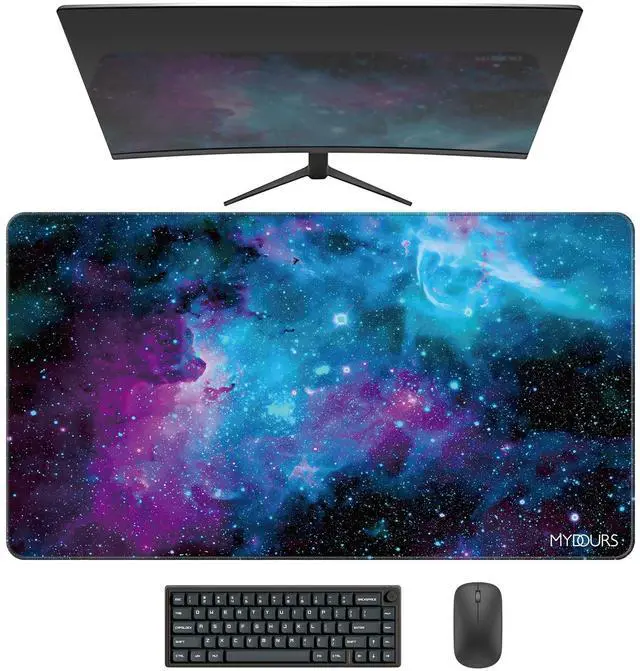 Main image of 36"x20" Large Gaming Mouse Pad - Mouse Pad with Non-Slip Rubber & Fabric Surface - Large Desk Mat for Computer Office Home Working - XL Desk Protector Pad (Universe)