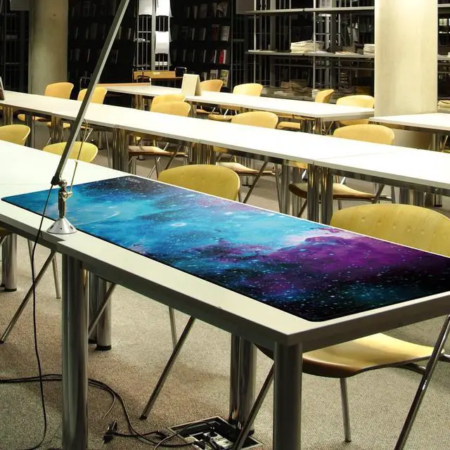 Alt view image 6 of 6 - 36"x20" Large Gaming Mouse Pad - Mouse Pad with Non-Slip Rubber & Fabric Surface - Large Desk Mat for Computer Office Home Working - XL Desk Protector Pad (Universe)