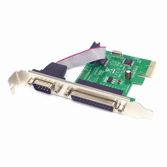 Alt view image 4 of 6 - PCIe Combo Serial Parallel Expansion Card PCI Express to Printer LPT Port RS232 Com Port Adapter IEEE 1284 Controller Card WCH382 Chip for Desktop PC Windows 10 with Low Bracket