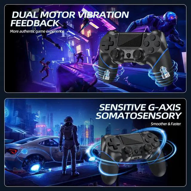 Alt view image 4 of 7 - Wireless Controller Compatible with PS-4/Pro/Slim