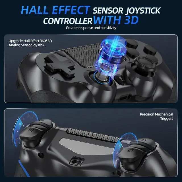 Alt view image 5 of 7 - Wireless Controller Compatible with PS-4/Pro/Slim