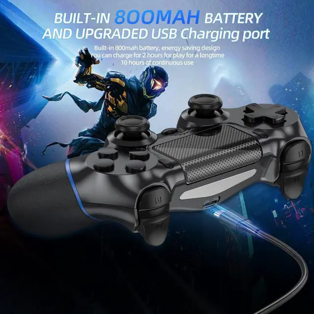 Alt view image 6 of 7 - Wireless Controller Compatible with PS-4/Pro/Slim