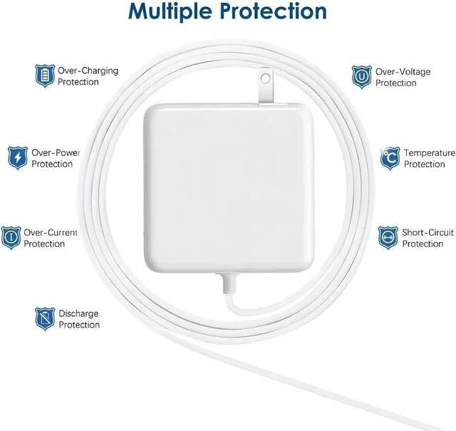 Alt view image 5 of 7 - 85W Mag 2 Power Adapter Laptop Charger | Compatible with Mac air 13 Inch, Mac Pro 13/15/17 Inch, Between 2012-2017