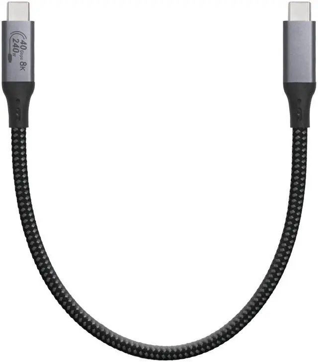 Alt view image 6 of 6 - 1-Foot USB4 Cable Compatible with Thunderbolt 3, Thunderbolt 4 and USB-C - Supports 8K HD Display, 40gbps Data Transfer, 240W Charging