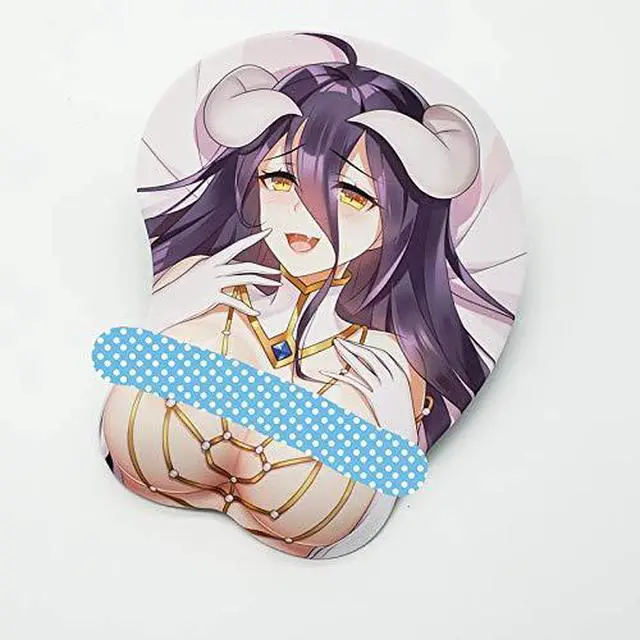 Alt view image 3 of 5 - Overlord Albedo Anime Mouse Pads Gaming 3D Mousepads 2Way Skin (Overlord 3)
