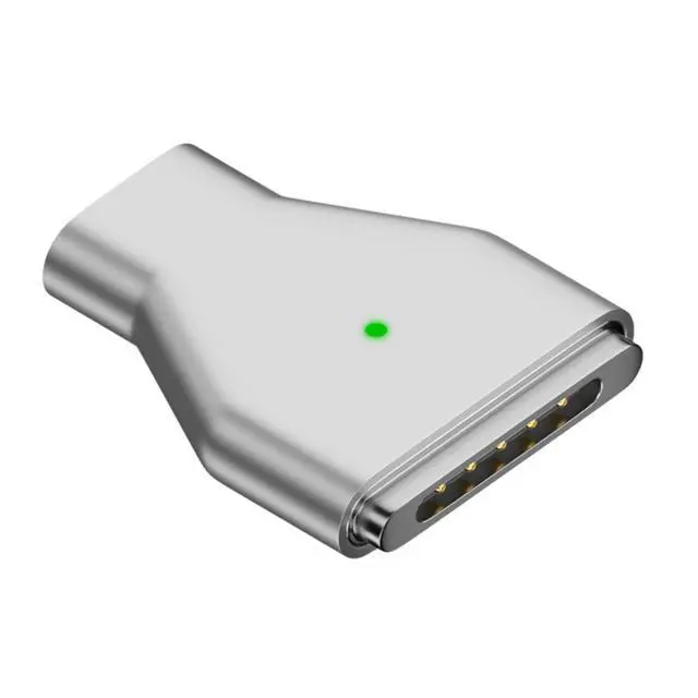 Alt view image 2 of 6 - USB C to Magnetic Adapter, Type-C to Magnetic 3 T-Head PD 140W Power Fast Charging Converter Compatible with 2021-2023 MacBook Pro Air (Magnetic 3rd)