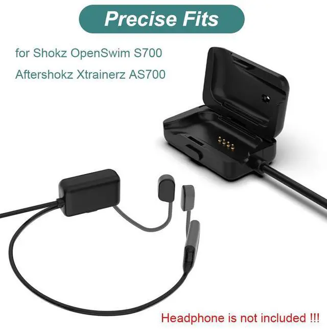 Alt view image 3 of 6 - Charging Cable for Shokz OpenSwim S700/Aftershokz Xtrainerz AS700, Replacement Charger USB Cable Cord for Shokz OpenSwim/Xtrainerz Headphones