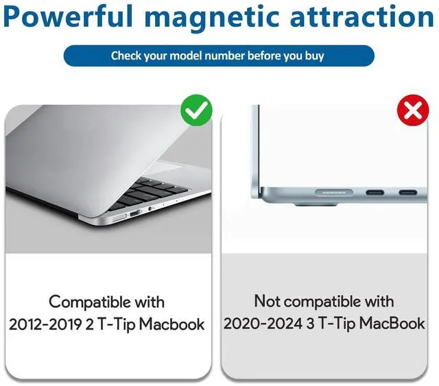 Alt view image 4 of 5 - MacBook Pro Charger, 85W T-Tip Magnetic Power Adapter, Replacement Charger Compatible with MacBook Pro 15/13-inch (2012-2015) (A1398 A1425 A1502), MacBook Air 11/13-inch (2012-2017) (A1465 A1466)