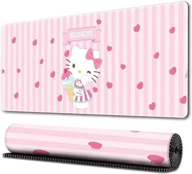 Main image of Kawaii Girly Cute Gaming Mouse Pads, Long Extended Desk Mat, Extra Large Girl Anime Mousepad Keyboard Pads for Work Game Office Home (Kitty)