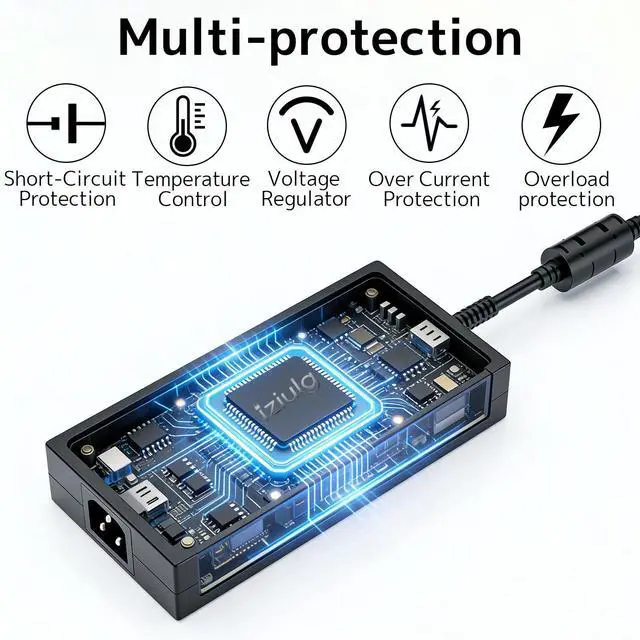Alt view image 3 of 7 - AC Adapter 230W 240W Charger Fit for MSI GP66 GP76 GE66 GE76 Leopard Raider Stealth GS77 A16 16 17 Creator Z16 HX Pro Z17 Z16P Gaming Laptop A20-240P2A 20V 11.5A 12A Power Supply (230W ADP-230GB D)