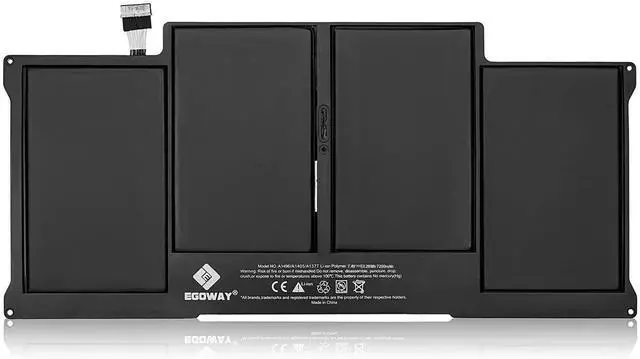 Alt view image 2 of 6 - A1466 A1369 MacBook Air 13 inch Battery, for A1466 (Mid 2012/2013, Early 2014/2015, 2017), A1369 (Late 2010, Mid 2011), fits A1405 A1377 A1496, EMC 3178 2925 2632 2469 2392 2559