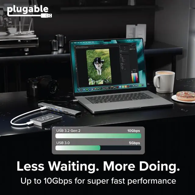 Alt view image 7 of 7 - USB C Hub: 10-in-1 Multiport Adapter (8K/4K 144Hz HDMI 2.1, 2.5G Ethernet, 140W Charging, 10Gbps Data) Driverless IT Deployment for MacBook Pro/Air Windows Thunderbolt Chromebook, USBC-10IN1E