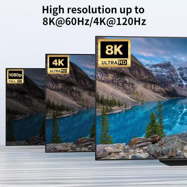Alt view image 6 of 7 - USB C Switch,USB C Switcher 2 Computers,Type C KVM Switch 8K@60Hz 4K@120Hz Video/10Gbps Data Transfer/100W Charging,Compatible with Thunderbolt Device,USB-C Cables Included