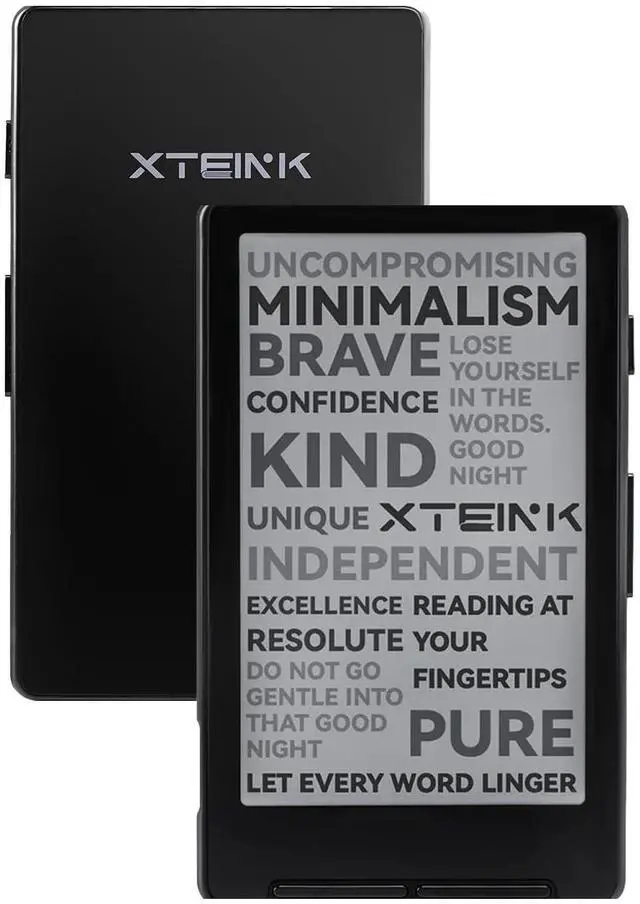 Main image of X4 E-Book Reader, 4.3" Portable Pocket E-Ink eReader with Physical Page-Turn Buttons, Ultra-Thin 0.23 inch&2.72 oz, Magnetic-Ready Design, Distraction-Free Reading, 16GB Storage, Space Black