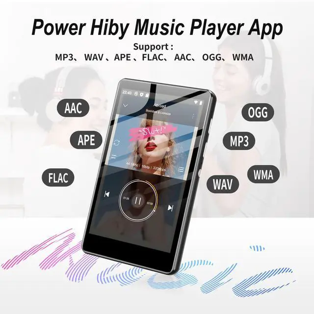 Alt view image 5 of 7 - 80GB MP3 Player with Bluetooth and WiFi, SWOFY Music Player with Spotify,Pandora,Amazon Music, M503Pro 4.0-inch Touch Screen Android MP4 MP3 Player for Kids with Libby,Audible,Spotify Kids,FM Radio