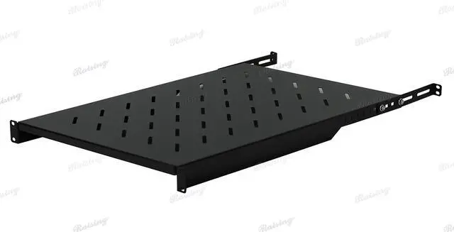 Main image of Fixed Rack Server Shelf 1U 19 inch Shelves 4 Post Rack Mount Adjustable Deep for Network 30-35Inch Depth