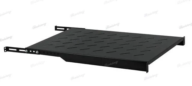 Alt view image 4 of 5 - Fixed Rack Server Shelf 1U 19 inch Shelves 4 Post Rack Mount Adjustable Deep for Network 30-35Inch Depth