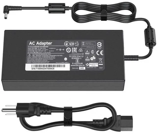 Main image of 230W Charger Compatible with MSI GE75 GE65 GE63 Raider, GL65 GL75 GP65 GP75 Leopard, GS65 GS75 Stealth, P65 P75 Creator, 19.5V 11.8A Adapter, 5.5mm x 2.5mm Tip, Replaces ADP-230EB T A12-230P1A
