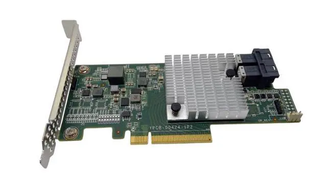 Alt view image 2 of 3 - LSI Broadcom SAS 9300-8i 8-Port 12Gb/s SATA+SAS PCI-Express 3.0 Low Profile Host Bus Adapter