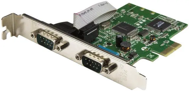 Main image of 2-Port PCI Express Serial Card with 16C1050 UART - RS232 Low Profile Serial Card - PCI Serial Card, TAA (PEX2S1050)