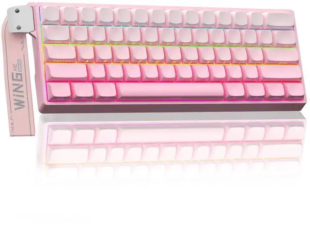 Main image of Aula WIN60 HE - 60% Mechanical Gaming Keyboard Wired, Hall Effect Magnetic Switch Hot Swappable,8000 Hz Polling Rate, RGB Keyboard 60 Percent Compact Design for PC (Gradient Pink)