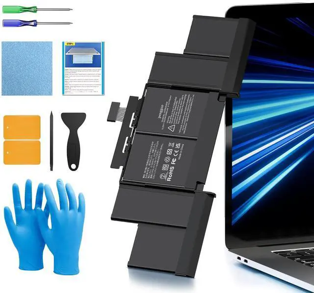 Main image of Battery for MacBook Pro 15 Inch A1398 Only Mid 2012, Early 2013, Laptop Battery Replacement Model A1417 Battery MC976LL/A MC975LL/A MD831LL/A ME665LL/A ME664LL/A 8680mAh (Upgraded 6.2 Versions)