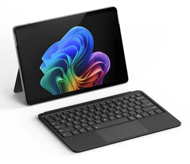 Main image of Detachable Bluetooth Keyboard for Microsoft Surface Pro 12 inch 2025 7-Color Backlit Wireless Keyboard with Touchpad, 14 Shortcut Keys, 30H Battery Magnetic & Slim Design, Black