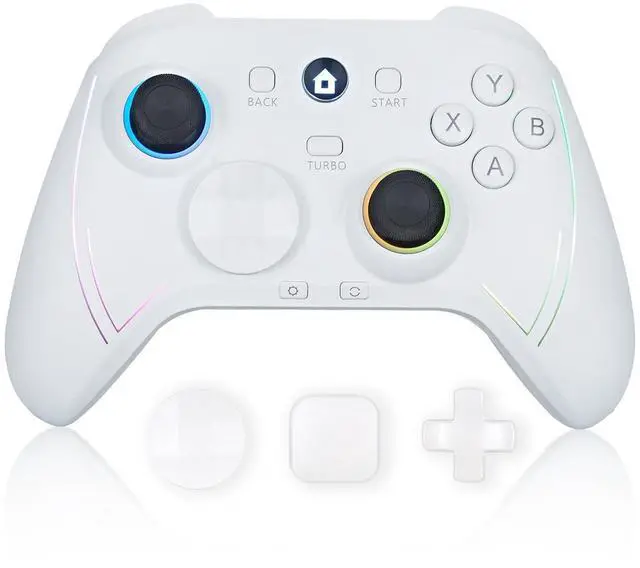 Main image of HD151-S Wireless Game Controller with 7 Colors LED Lighting Compatible with Xbox One S/X, Xbox Series S/X, with 2.4G Wireless Adapter, 3.5mm Audio Jack Gaming Gamepad, Turbo/Programmable