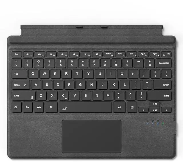 Main image of Surface Pro Keyboard for Microsoft Surface Pro 7/6/5/4/3 7 Plus 12.3 inch, 7 Color Backlit Wireless Type Cover, Bluetooth Ultra-Slim Portable Ergonomic Keyboard with Trackpad, Rechargeable Battery