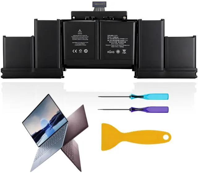 Main image of A1398 A1618 Laptop Battery Replacement for MacBook Pro 15 inch Retina Late 2013 Mid 2014 Mid 2015 Early 2015 Compatible with A1494 Models, 11.36V 99.5Wh